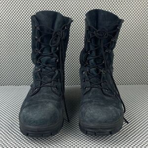 Bates Combat Boots Mens Size 5.5 W Black Leather Army Military Tactical Lace Up